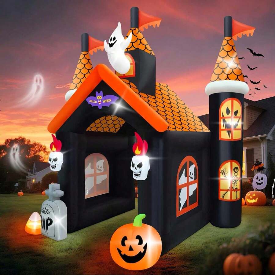 12FT Halloween Inflatable Archway With LED Light, Kalolary Large ...