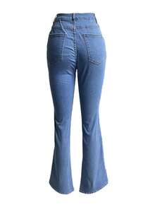 High Waist Flare Leg Jeans