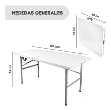Bagada Mesablanca120 Mesa de exterior de acero color blanco, mesa resistente a intemperie, estilo moderno, fácil de limpiar, ideal para jardín, patio o eventos sociales al aire libre. - Blanco - Ver 4