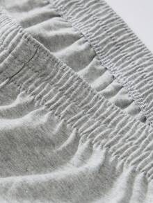 FOVTY 3-częściowe męskie bokserki wygodne oddychające bielizna modna sportowa długie spodnie bokserki w jednolitym kolorze bielizna domowa