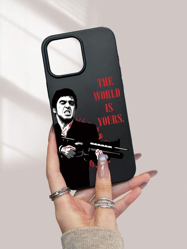 حافظة هاتف ناعمة ذات حواف مستديرة وفتحة كبيرة مطفأة مطبوعة بنمط إبداعي "العالم لك" توفر حماية شاملة من جميع الجوانب لهواتف آيفون 17 إير 17 برو ماكس 17 برو 16 12 13 14 15 11 برو ماكس XR X/XS 7 8 بلس 16E، خفيفة الوزن وقوية، مظهر أنيق، هدية عالية الجودة لحافظة هاتف آيفون 17