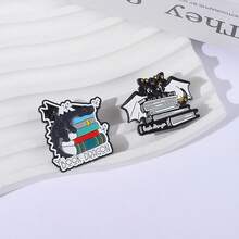 Creative Dinosaur Book Brooch Badge Clothing Backpack Accessories Pin Alloy Badge In Stock - QHXZ4277 - View 2
