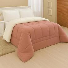 Sherpa Comforter Blanket And Blanket Double Queen Thick - Rose - View 3