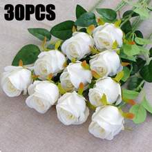 20pcs Artificial Silk Rose Flower Bouquet, Realistic Fake Rose, Suitable For Valentine's Day, Mother's Day, Home Weddings, Party Decorations, Gifts, Floral Baskets, Car Decor, Dress Accessories, Romance Flower Arrangements, Home & Room Decor