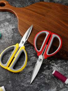 1pc Heavy Duty Stainless Steel Tailor Scissors With Comfortable Grip Handle For Sewing Fabric Cutting, Professional Craftsmanship