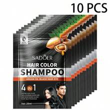 SADOER 1/5/10/20支装天然黑色染发剂，蕴含有机橄榄果成分，快速上色，轻松遮盖白发，持久显色，不伤头皮，滋养亮泽秀发，使用方便，适合所有发质。 - 彩色 - 查看 19