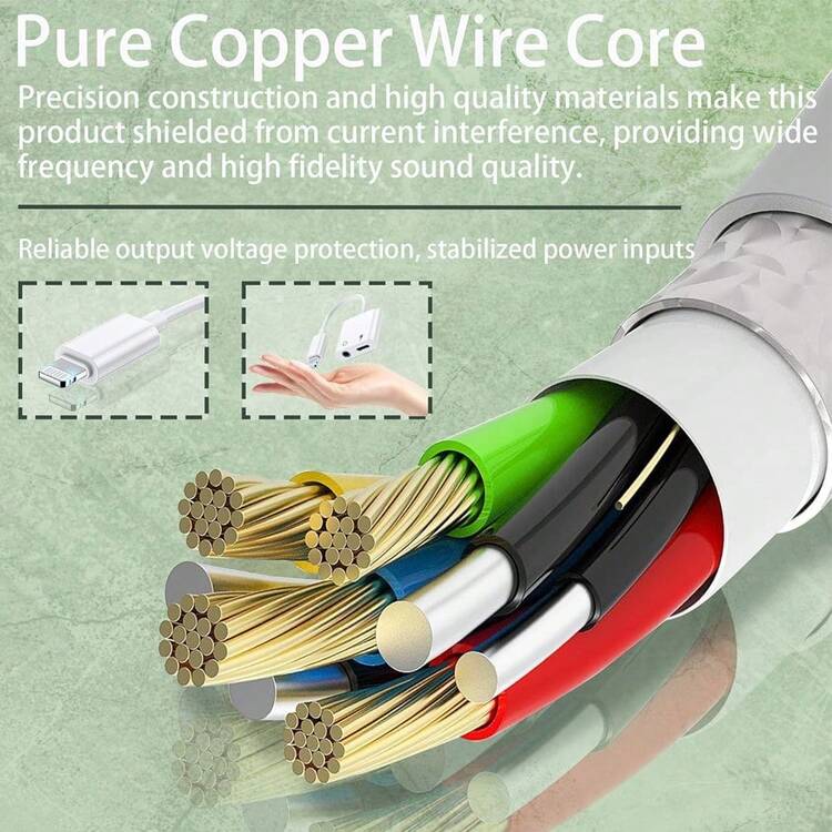 1 个 3.5 毫米耳机插孔适配器、 耳机适配器、辅助音频充电适配器加密狗电缆分线器适配器连接器兼容 14/Pro Max/13/Plus/12/11/XS/8/XS 7/6 系列 - 白色 - 查看 4