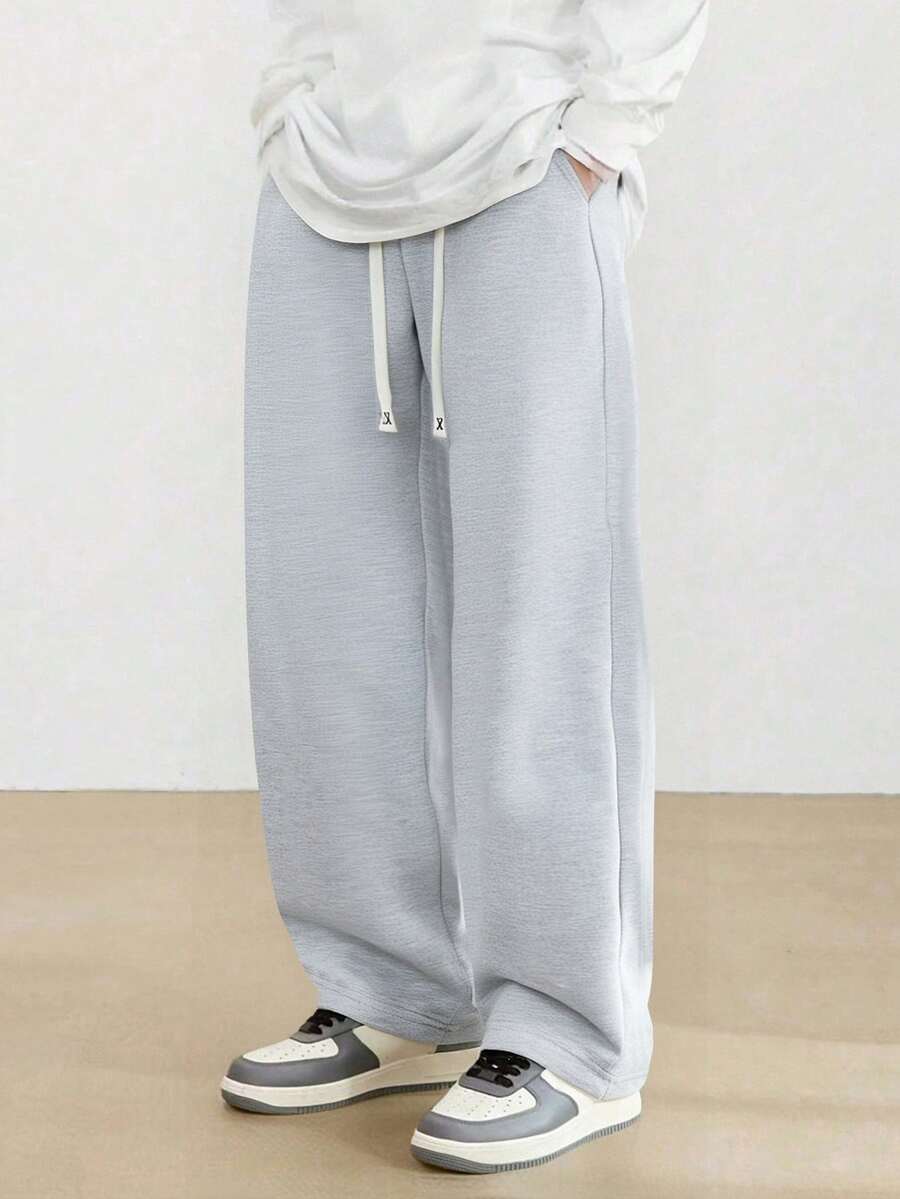 男士针织直筒裤，轻盈百搭，夏季百搭休闲运动裤