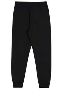 SET OF 3 CHILDREN'S PLUSH SWEATPANTS - 黑色 - 查看 2