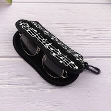 1pc Wave Art Painting Marble Eyewear Cases Cover Sunglasses Case Starry Sky Sun Moon Face Glasses Box With Zipper Portable Eyeglass Cases - Multicolor - View 10