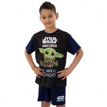 Star Wars Pyjamas, Grogu Boys Pyjamas, Mandalorian Short Pjs For Boys - Blue - View 4