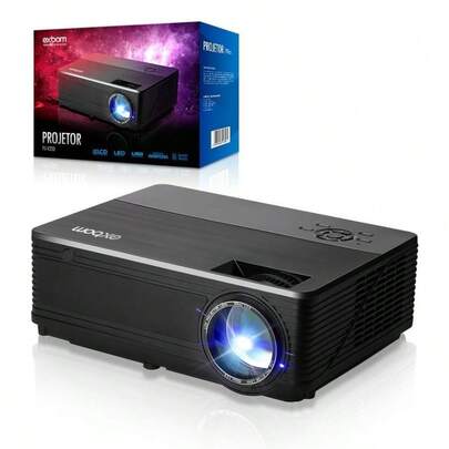 Exbom Projetor de LED PJ-V220 Multimídia com 2800 Lumens