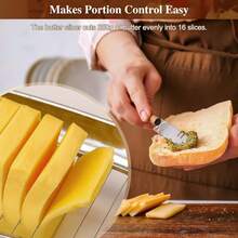 Multi-Functional Aluminum Cheese & Butter Cutter – Egg Slicer, Foie Gras & Cheese Slicer - Bạc - Xem 4