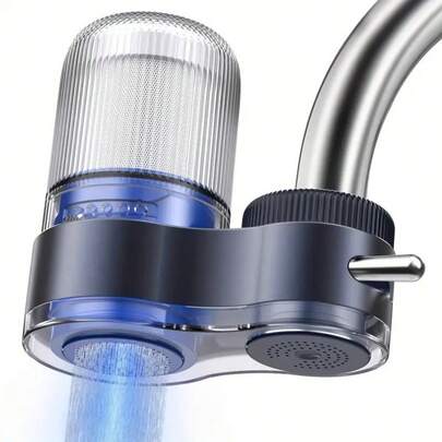 水槽净水器、水龙头净水器（不带灯）、活性炭水龙头净水器可去除氯、水垢、重金属和异味，并配有 2 个滤芯