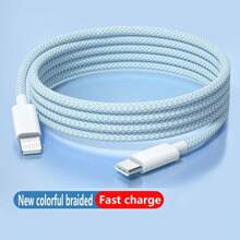 OIITH Cable de carga rápida USB Tipo C a Lightning certificado MFI, trenzado, de 1m, 1.5m o 2m, con potencia máxima de 27W, compatible con iPhone 11, 12, 13, 14 Pro Max, XR, Xs, X, SE, 8, 7, 6 Plus, iPad, iPod y