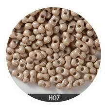 100 piezas de cuentas de vidrio en forma de cacahuete de 3x6mm, cuentas de vidrio jade de colores surtidos, cuentas sueltas lindas, cuentas espaciadoras a granel para hacer joyas, pulseras, aretes, collares DIY