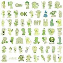 55PCS  Stickers Aesthetic Vinyl Stickers Decals Scrapbook, Journaling, Laptop, Bumper, Skateboard, Water Bottles, Computer, Phone Back To School - Nhiều màu - Xem 5