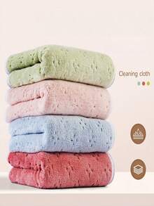 2 Pcs 30*30cm Thick Coral Velvet Cloth, Strong Water Absorption No Linting, Multifunctional Cloth, Easy Cleaning And Degreasing, Reusable And Washable, For Bathroom Kitchen Living Room, Soft And Skin-Friendly