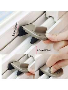 铝合金推拉门窗锁，具备防夹、防盗、防坠落功能 - 彩色 - 查看 5