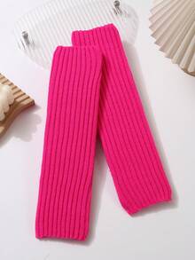 1 双女式条纹图案多色腿套，针织加厚保暖休闲腿套，中筒腿套，适合秋冬季 - 多色 - 查看 18