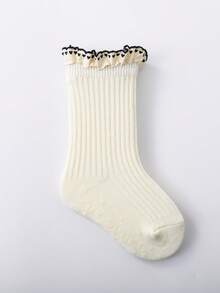 1双婴儿蕾丝边薄款船袜，春秋季 - 彩色 - 查看 24