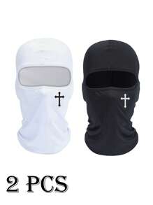 Cross Pattern Multifunctional Graffiti Punk Sun Protection Mask, Balaclava, Full Face Mask Suitable For Cycling, Skiing, Hiking, Fishing And Outdoor Sports, Windproof And Breathable, Best Christmas Gift