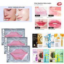 **100 unidades de Mascarillas Faciales Hidratantes de Colágeno + 100 unidades de Mascarillas Labiales** * Enriquecidas con colágeno, ácido hialurónico y nicotinamida. * Fórmula sin alcohol ni fragancia, apta para todo tipo de piel. * Hidratan, mejoran la elasticidad y son ideales para el cuidado nocturno. * Diseño elegante, textura sedosa y suave al tacto. * Reponen la hidratación facial y son fáciles de usar. * Ingredientes suaves para la piel. * ¡Estas mascarillas faciales para mujer y mascarillas labiales hidratantes te permitirán disfrutar de una piel suave y unos labios hidratados al mismo tiempo! - Mascarilla labial mixta multicolor + mascarilla facial - Ver 2