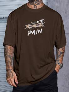 Oversized Streetwear T-Shirt Pain Nagato Eyes Rinnegan Cloak  REF 7257 VEST NERD - 鏽棕色 - 查看 2