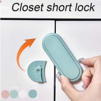 抽屉锁 柜子锁扣套装 储物柜锁 家居防护产品适用于厨房、客厅、卧室，防止橱柜和抽屉被轻易打开