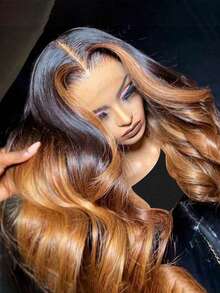 20inch 1BT4T27 Body Wave 13x4 Lace Frontal Wig Transparent Lace Human Hair Wig For Halloween Costumes - S1/4/30 - View 2