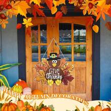 2pcs Thanksgiving DIY Diamond Painting Hanging Plaque, Full Of Autumn And Thanksgiving Atmosphere, DIY Diamond Decor Plaque, Diamond Painting Art Hanging Decor, Holiday Decor Plaque, Comes With Iron Chain, DIY Diamond Window/Door Hanging Decor, Diamond Painting Handicraft, Great Gift Choice, Suitable For Beginners, Improve Hands-On Ability, Diamond Painting Decor Plaque Set, Comes With Tools, DIY Hanging Plaque