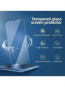 3pcs Tempered Glass Screen Protector, Compatible With Samsung Galaxy S21FE/S23FE/S21/S21 Plus/S22/Note10+/S8+/S9+/S10+/S20/S25 Plus/S24 Plus, Anti-Explosion, Waterproof, Anti-Fingerprint, Anti-Drop, Anti-Scratch, Anti-Collision, High Definition, Bubble-Free - Clear - View 3