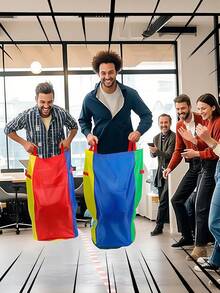 3size-Outdoor Games Potato Bag Contest,Outdoor Game Potato Bag, For Outside Backyard Field Day Jumping Bags Carnival Birthday Party Games,Suitable For Competitions, Birthday Parties, Outdoor Family Parties, Carnival Outdoor Courtyard Lawn Birthday Parties, Company Team Building - Multicolor - View 3