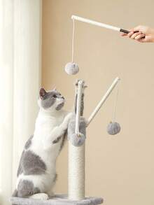FEANDREA Cat Tree, Cat Tower For Indoor Cats, Kittens, Light Grey - 淺灰色 - 查看 2