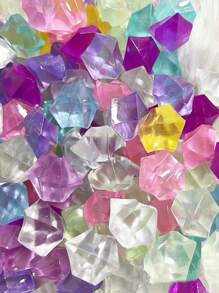 Partículas de piedra de cristal de imitación, rhinestones de porcelana con forma de tira, piedras acrílicas transparentes asimétricas y pequeñas, utilizadas para decorar cubitos de hielo falsos. Este producto se utiliza ampliamente en decoración, colgantes, accesorios, complementos de ropa