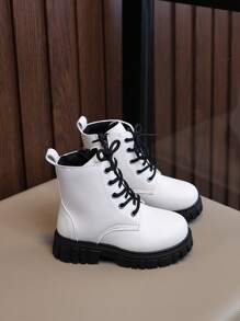 Classic Boots, Comfortable Non-Slip Soft Sole Children's Boots, Boys Girls Outdoor Campus Student Boots, Knight Short Boots