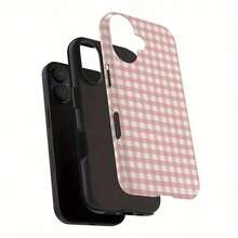 Funda para teléfono (1 unidad) con estampado único de leopardo y flores en 360°. Diseño 2 en 1 bonito y minimalista. Resistente a caídas y golpes. Cobertura total. Compatible con phone 16 Pro/16 Pro Plus/16/15/14/13/12/11. ¡Ideal para las fiestas! - Blanco 2 - Ver 4