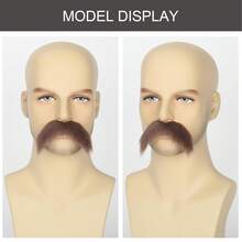 5 Stück/Packung Fake Schnurrbart für Männer, klassisches Weihnachts-Zubehör, selbstklebender Fake-Bart, neuartige Aufklebe-Schnurrbärte, Kostüm-Weihnachtsopa Verkleidungsbart, Kostümzubehör, Weihnachtsmann Kostüm Augenbrauen und Bart Set, Weihnachtsparty Zubehör, Weihnachtsoutfit für Frauen und Männer