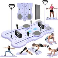 SIDIANBAN Pilates Board, Foldable Portable Pilates Exercise Board, Multi-Purpose Pilates Exerciser Set, Multi-Purpose Abdominal Board With Auto Rebound And Calculator, Pilates Equipment For Core Workouts