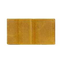 Women's Yellow Python-Effect Leather Handbag – Elegant, Roomy, And Made In Italy - Blu - View 5