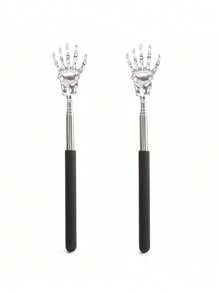 6/3/2/1pc Extendable Back Scratcher Portable Telescoping Metal Stainless Steel Back Scratchers Hand Massager - Multicolor - View 15