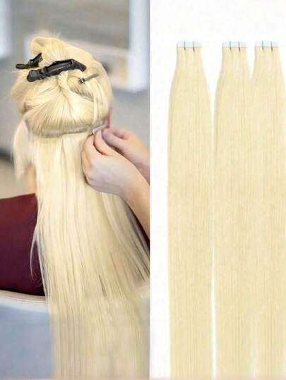 613 Tape In Human Hair Straight Human Hair Extensions Tape In Hair 60pcs/Lot Hair Extensions