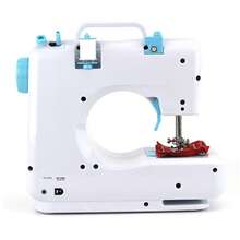 Electric Sewing Machine With 12 Stitches - Household Double Thread Sewing Machine, EU 220V, Blue - Versatile Features For Creative Sewing Projects
