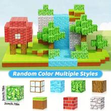 Bloques de construcción magnéticos, un regalo sensorial que presenta bloques cúbicos magnéticos, un juguete de construcción magnético, un regalo STEM mejorado dirigido a ayudar a los niños a desarrollar habilidades cognitivas - el regalo sensorial perfecto para niños y niñas, con imanes y cubos, diversión sin fin, colores aleatorios