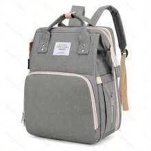 Boy Diaper Bag Backpack: Baby Toddler Bags With Changing Station For Women Men Girls Mom Dad Large Travel Backpack - Xám - Xem 3