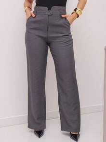 YING ZI Marrant Tailored Dress Pants - Grey - View 5