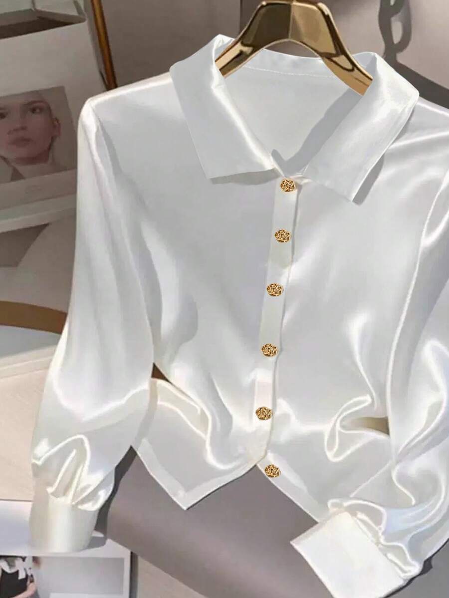 Elegant Solid Color Taffeta Satin Everyday & Holiday Wear, Spring/Autumn