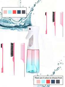 一套包含：美发梳 + 可重复灌装喷雾瓶，适用于美容护发、花园植物浇水、家居清洁消毒等用途 - A - 查看 7