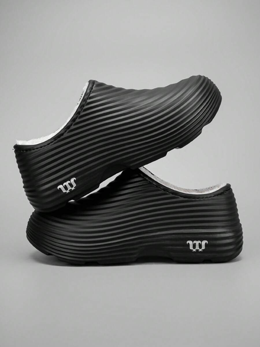 Stivali da pioggia in gomma impermeabili da donna, con fodera termica, antiscivolo, adatti per lavori in cucina, colore nero