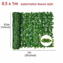 Privacy Fence Screen, Expandable Faux Privacy Fence Decoration For Outdoor Garden, Color Printing Sweet Leaves - màu xanh lá - Xem 10